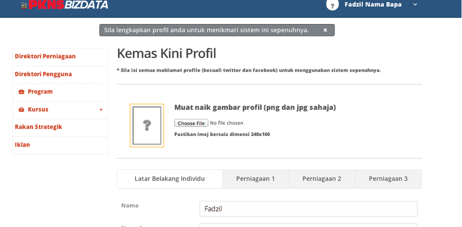 Pknsbizdata screenshot 2